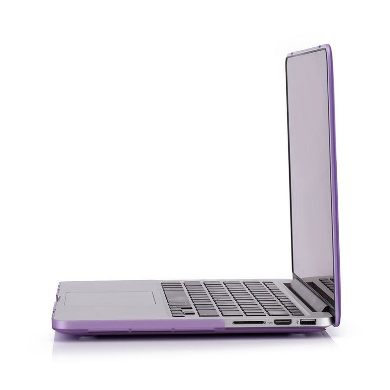 RUBAN Case for MacBook Pro 13 inch 2015 2014 2013 2012 (A1502 & A1425 Models), Plastic Hard Shell Case & Keyboard Cover for Old Version MacBook Pro Retina 13 Inch, Purple - Image 4